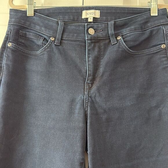 NYDJ Women's Straight Leg Jeans Dark Blue Size 10 Lift Lift Tuck Slimming - Picture 3 of 12